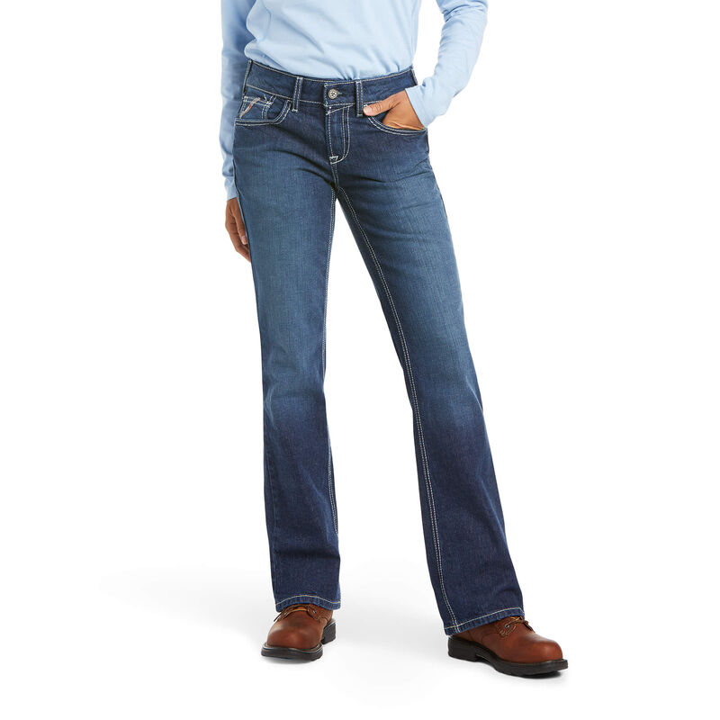Ariat Jeans Damen - Fr Durastretch Crossing Boot Cut DunkelBlau ( XDUNR-6203 )